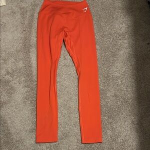 Gymshark ≈26” Red/Orange-ish leggings size XS